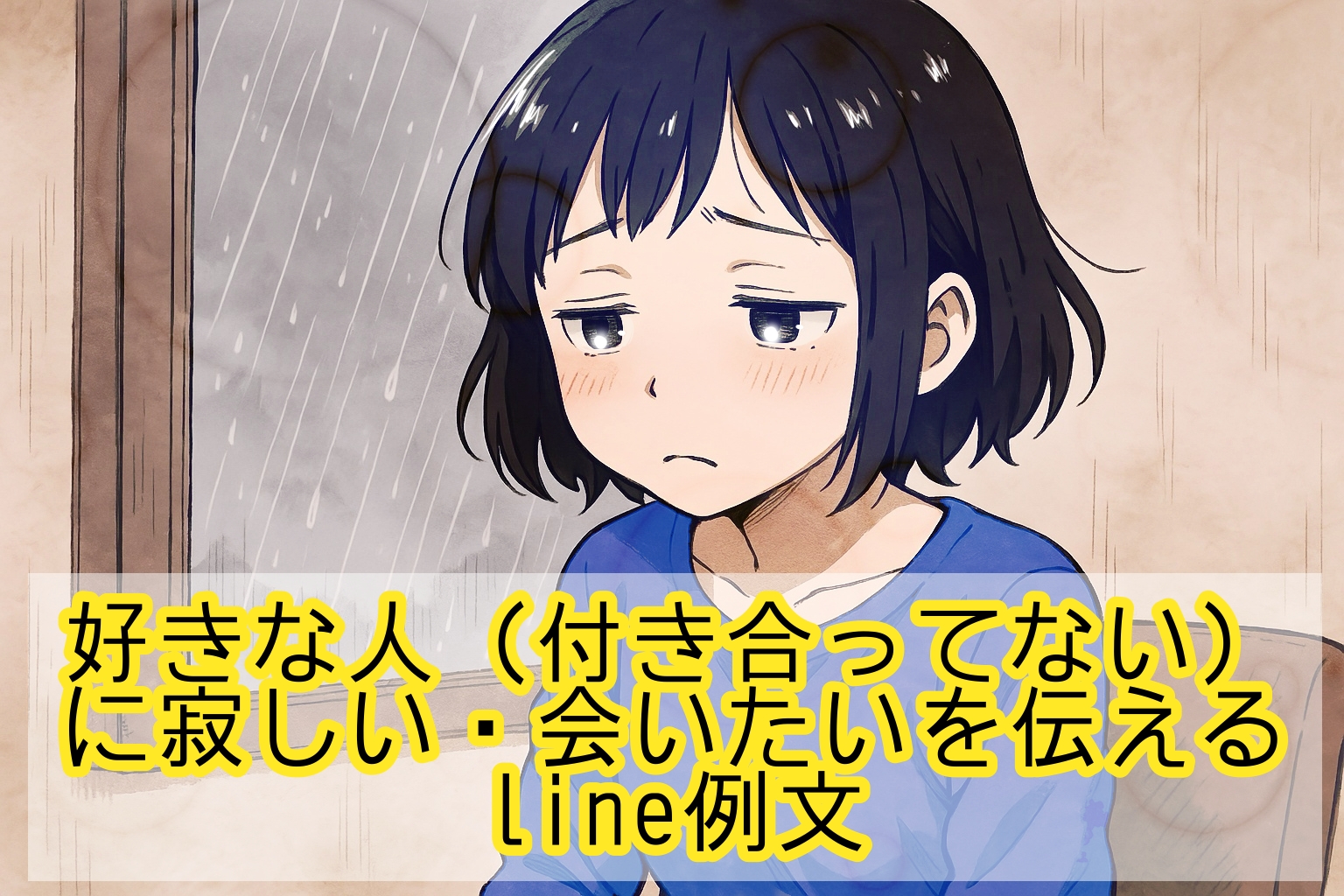 好きな人（付き合ってない）に寂しい・会いたいを伝えるline例文