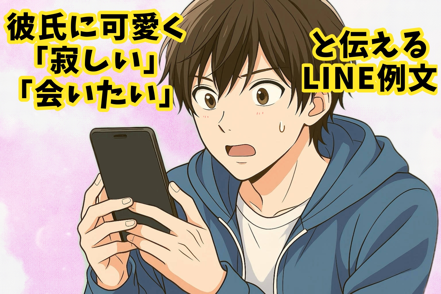 彼氏に可愛く「寂しい」「会いたい」を伝えるline例文！彼氏にも寂しいと思わせたい！