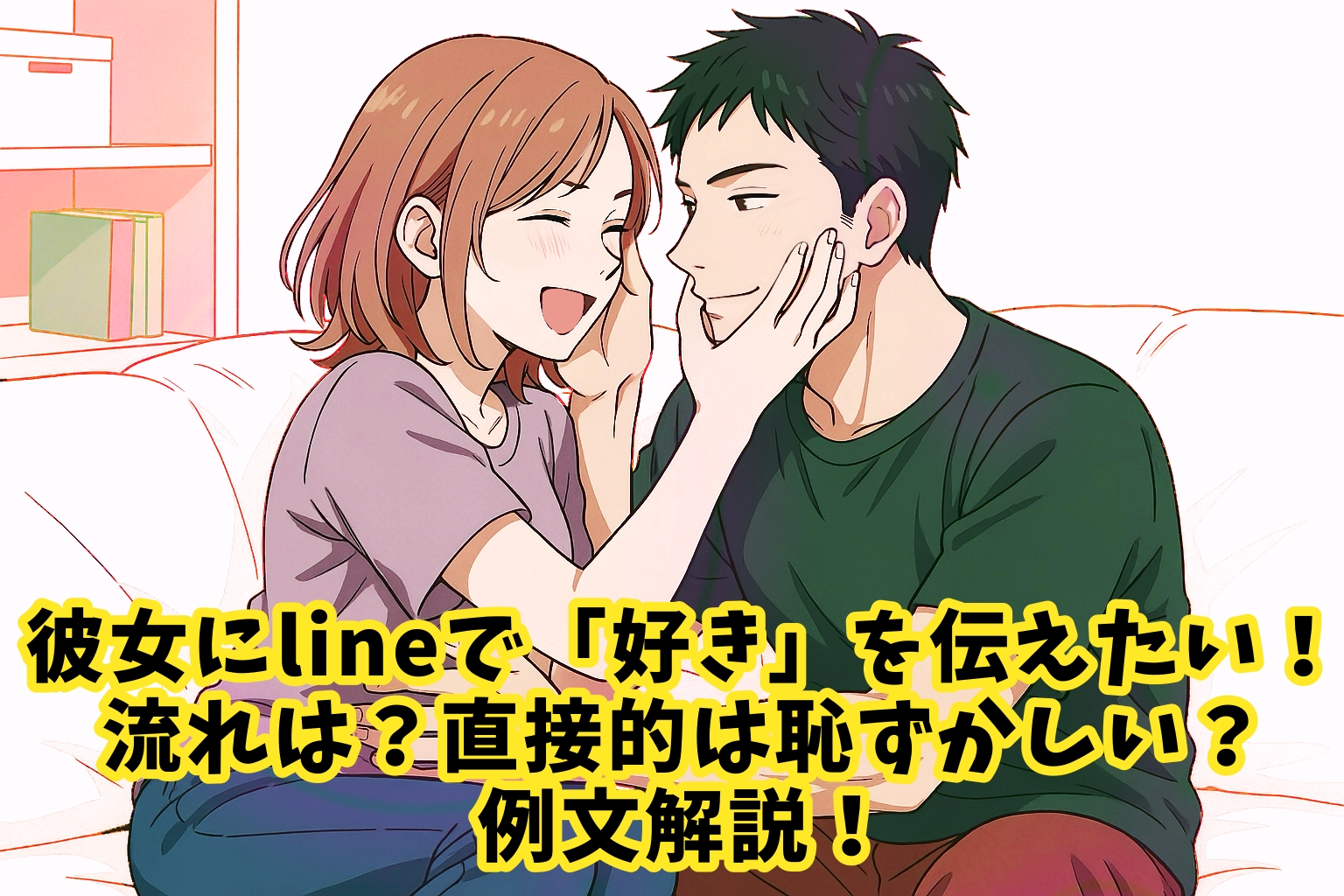 彼女にlineで「好き」を伝えたい！流れは？直接的は恥ずかしい？例文解説！