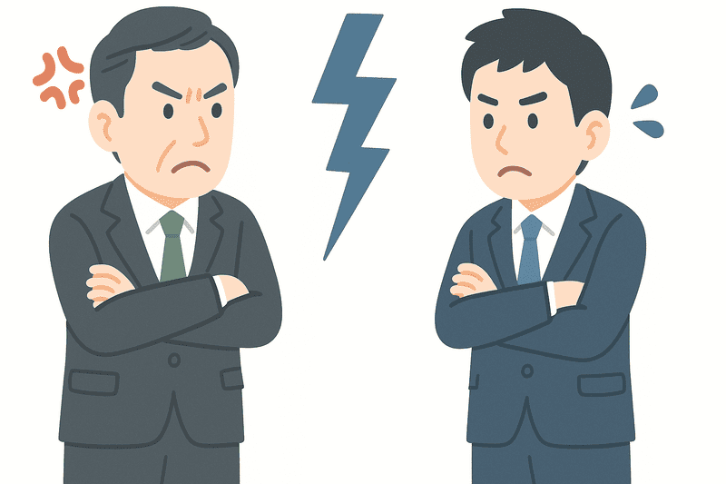 仲が悪い上司と部下