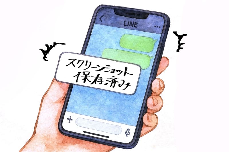 スクリーンショットを保存したLIINE画面